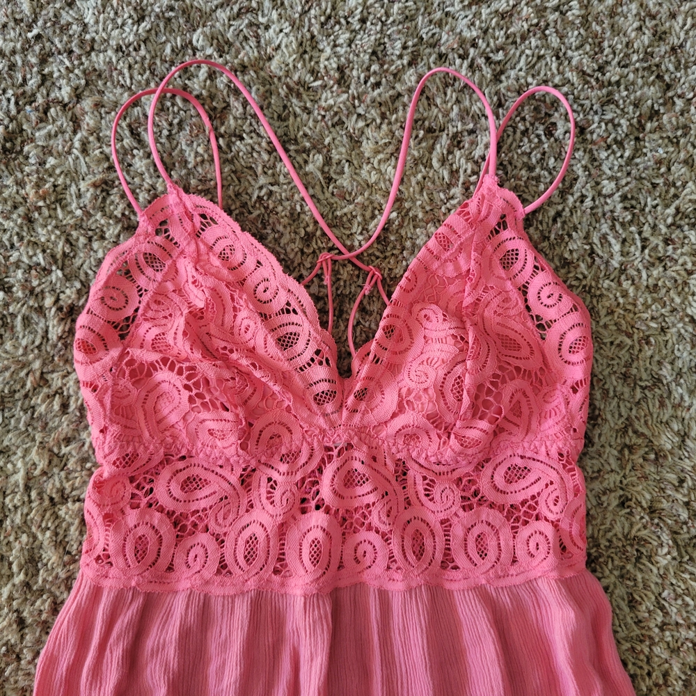 PINK Victoria's Secret Crochet Lace Pajamas